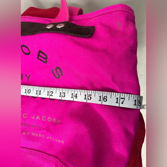 Jacob’s by Marc Jacobs Canvas pink Tote Bag Purse Shoulder - Picture 7 of 12